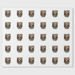 Free Broom Rides Halloween Witch Cat Skulls_1 Wrapping Paper
