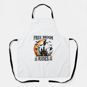 Free Broom Rides Halloween Witch Haunted Castle Sk Apron