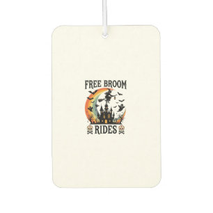 Free Broom Rides Halloween Witch Haunted Castle Sk Car Air Freshener