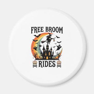 Free Broom Rides Halloween Witch Haunted Castle Sk Magnet