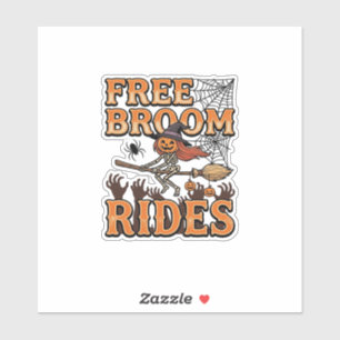Free Broom Rides Halloween Witch Skeleton Design_1