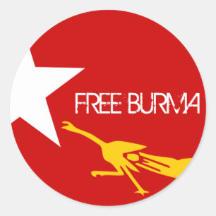 FREE BURMA CLASSIC ROUND STICKER