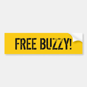 FREE BUZZY! BUMPER STICKER