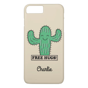 Free Cactus Hugs custom name phone cases