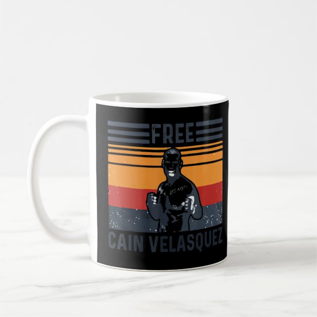 Free Cain Velasquez Retro Vintage 1  Coffee Mug (Left)