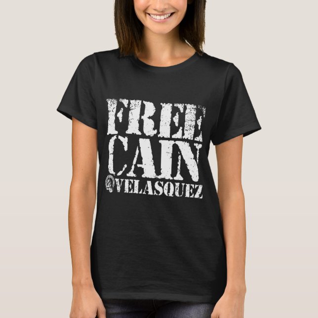 Free Cain Velasquez Vintage Retro Funny  T-Shirt (Front)