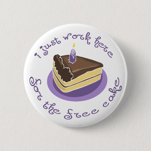 Free Cake Button (Front)