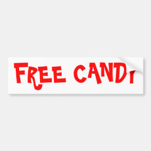 Free Candy Bumper Sticker