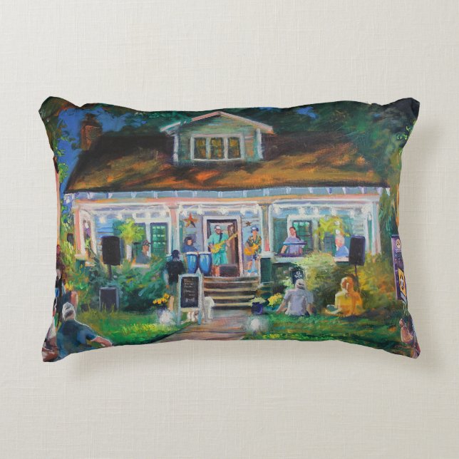 Free Candy Porch Fest Decorative Cushion (Front)