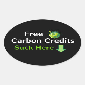 Free Carbon Credits tailpipe sticker