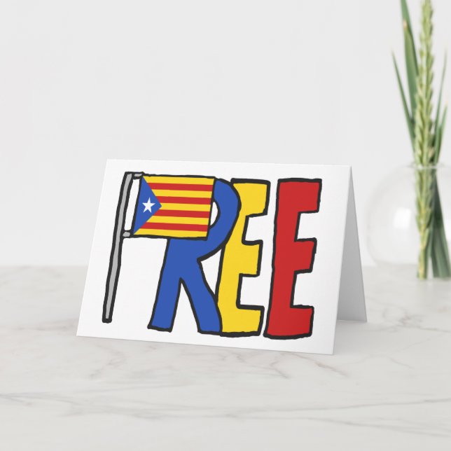 Free Catalan Independence Card (Front)