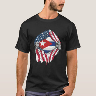 Free Cuba American Flag Cuba Flag Design - Cubano T-Shirt