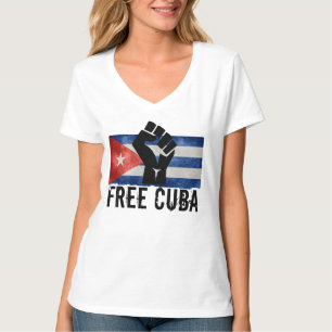Free Cuba Raised Fist T-Shirt