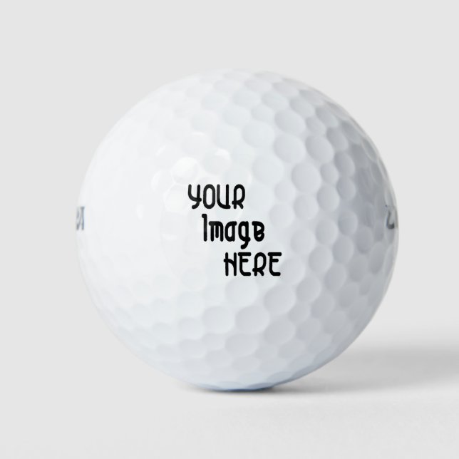 free custom personalised monogram premium golf balls (Front)