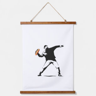 Free D.C. Sandwich Guy – Bold Street Art Protest D Hanging Tapestry