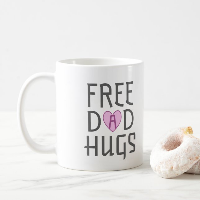 Free Dad hugs Coffee Mug (With Donut)