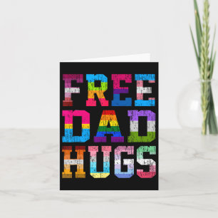 Free Dad Hugs For Pride Month Lgbt Fathers Day Card