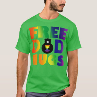 Free Dad Hugs LGB Rainbow Pride Men Women T-Shirt