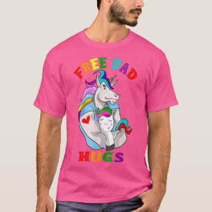 Free Dad Hugs LGBT Gay Pride  T-Shirt
