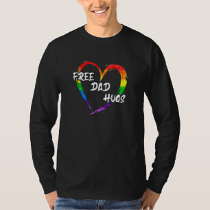 Free Dad Hugs Lgbt Pride Gift T-Shirt
