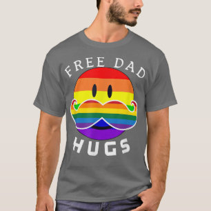 Free Dad Hugs LGBT Pride Month 2022 LGBTQ T-Shirt