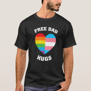 Free Dad Hugs  Lgbt Pride T-Shirt