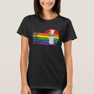Free Dad Hugs Pride Gay Pride Bear LGBTQ For Men T-Shirt