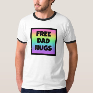 Free Dad Hugs Rainbow T-Shirt
