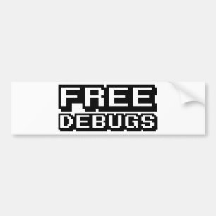 FREE DEBUGS BUMPER STICKER