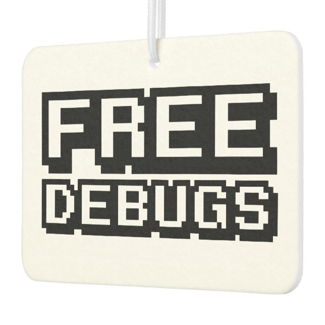 FREE DEBUGS CAR AIR FRESHENER (Left)