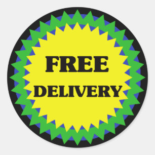 FREE DELIVERY Retail Sale Sticker