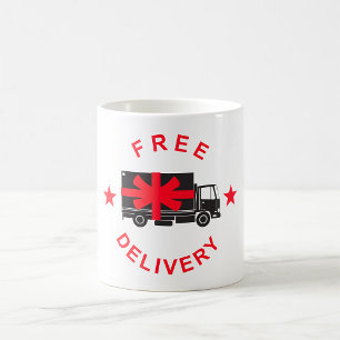 Free Delivery Truck Coffee Mug