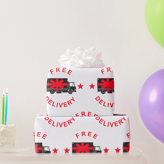 Free Delivery Truck Wrapping Paper (Creator Uploaded)