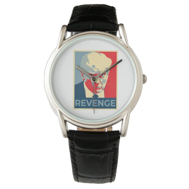 Free Donald Trump mug shot republican revenge MAGA Watch (Front)