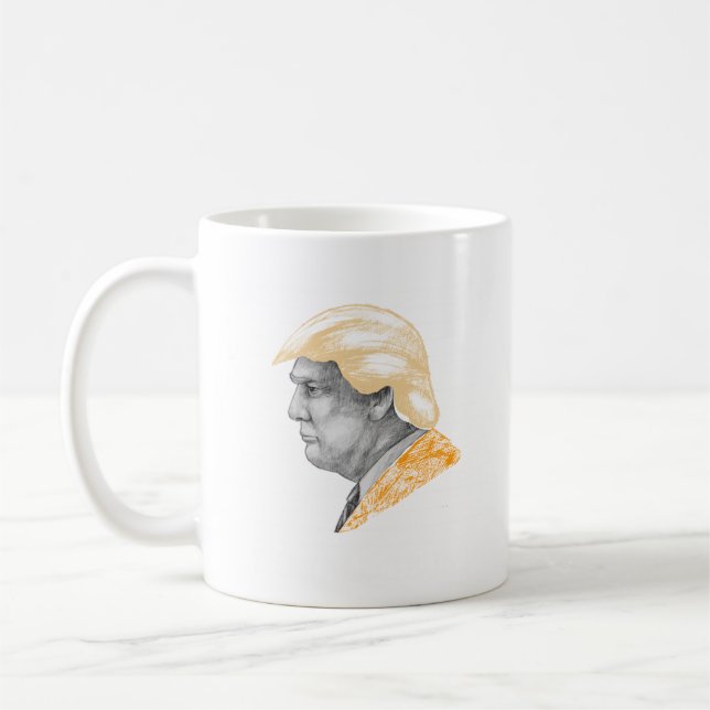 Free Donald Trump Mugshot Funny Anti President Coffee Mug (Left)