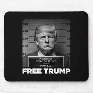 Free Donald Trump Mugshot  Mouse Mat
