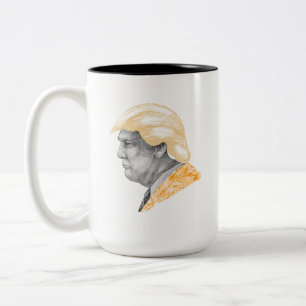 Free Donald Trump Mugshot Orange Suit Two-Tone Coffee Mug