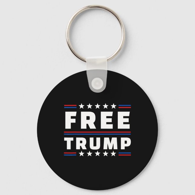 Free Donald Trump Republican Support  Key Ring (Front)
