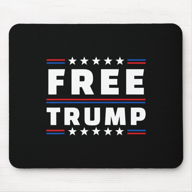 Free Donald Trump Republican Support  Mouse Mat (Front)