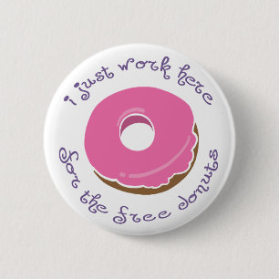 Free Doughnut Button