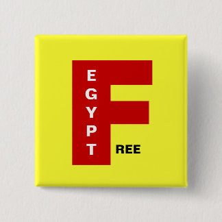 FREE EGYPT 15 CM SQUARE BADGE