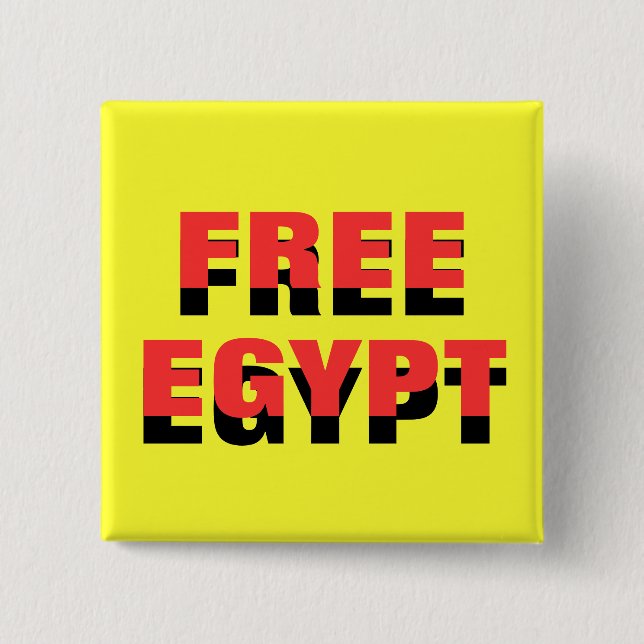 FREE EGYPT 15 CM SQUARE BADGE (Front)