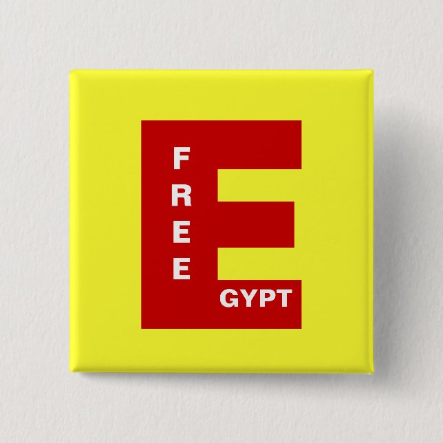 FREE EGYPT 15 CM SQUARE BADGE (Front)