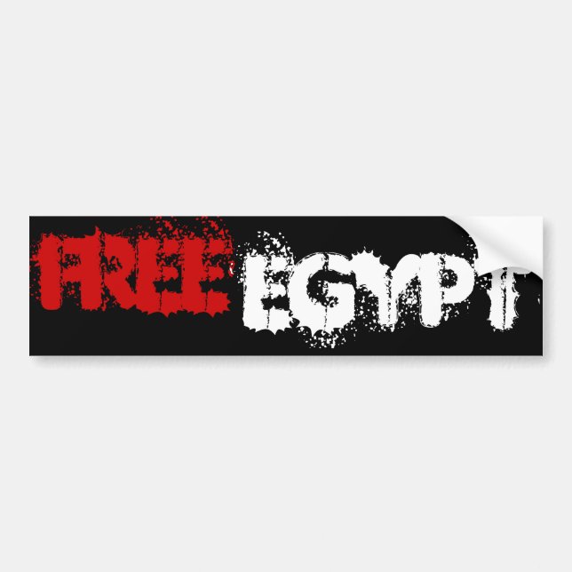FREE  EGYPT BUMPER STICKER (Front)