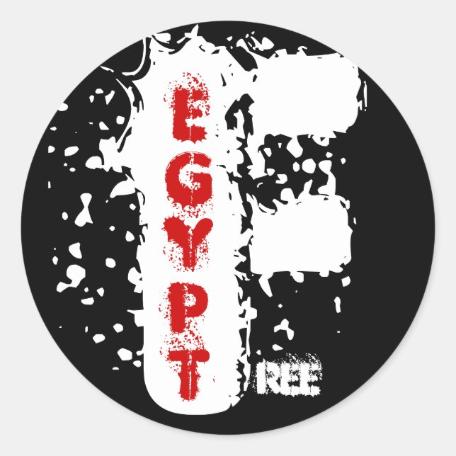 FREE EGYPT CLASSIC ROUND STICKER (Front)