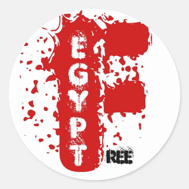 FREE EGYPT CLASSIC ROUND STICKER (Front)