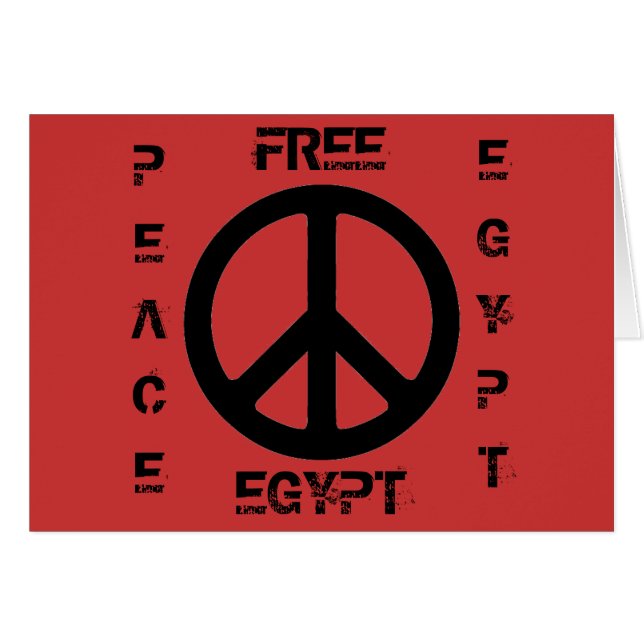 FREE EGYPT PEACE EGYPT (Front Horizontal)