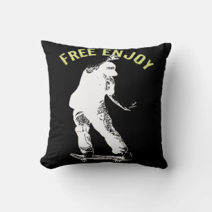 Free Enjoy Retro Urban Skateboarding Cushion