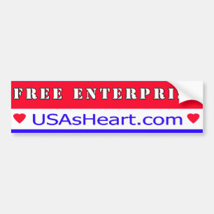 Free Enterprise - Heart of America Bumper Sticker