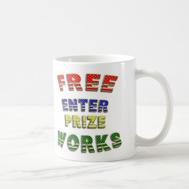 Free Enterprise Works Trade or Be Traded Mug (Right)